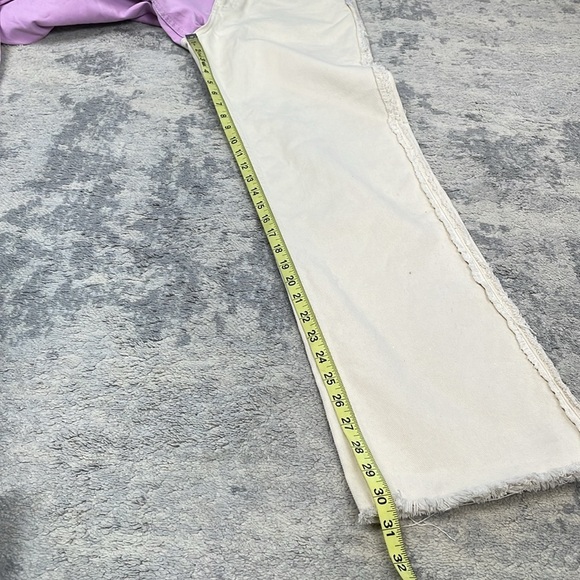 Ragged Priest Straight Leg Wonder Jeans 2 Tone Bicolor Beige Lilac Sz 26 - Picture 11 of 16